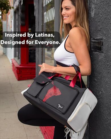 حقيبة صالة الألعاب الرياضية من GoVivo مع حجرة للأحذية، حقيبة دفل لصالة الألعاب الرياضية للنساء، حقيبة سفر مقاومة للماء في عطلة نهاية الأسبوع، حقيبة رياضية خفيفة الوزن وأنيقة للنساء صغيرة، وردي in Kuwait