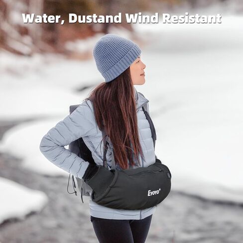 حقيبة تدفئة اليد من Eyoyo، كمامة يد كهربائية ساخنة مع إعداد حرارة 3 مستويات، بطارية قابلة لإعادة الشحن وحقيبة تدفئة اليد بجيبين لكرة القدم والجولف وصيد الأسماك على الجليد والتخييم والمشي في الهواء الطلق in Kuwait