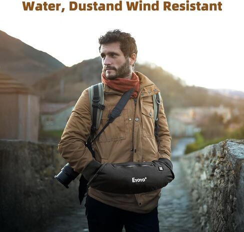 حقيبة تدفئة اليد من Eyoyo، كمامة يد كهربائية ساخنة مع إعداد حرارة 3 مستويات، بطارية قابلة لإعادة الشحن وحقيبة تدفئة اليد بجيبين لكرة القدم والجولف وصيد الأسماك على الجليد والتخييم والمشي في الهواء الطلق in Kuwait