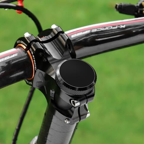 AirTag Bike Mount, 1-1/8" Hidden Bicycle Stem Cap Mount for AirTag, Anti-Theft Bike GPS Tracker Protection, Waterproof AirTag Holder for Bike Headset Cap, Black in Saudi Arabia