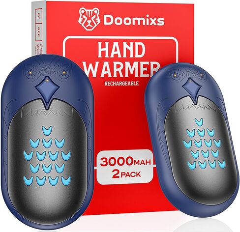 Hand Warmers Rechargeable Portable Reusable: Owl Hand Warmer 2 Pack 6000mAh 20 Hours Sided Heater Handwarmer Outdoor Golf Hunting Camping for Women Men Kids Winter Birthday Christmas New Year Gifts in Saudi Arabia