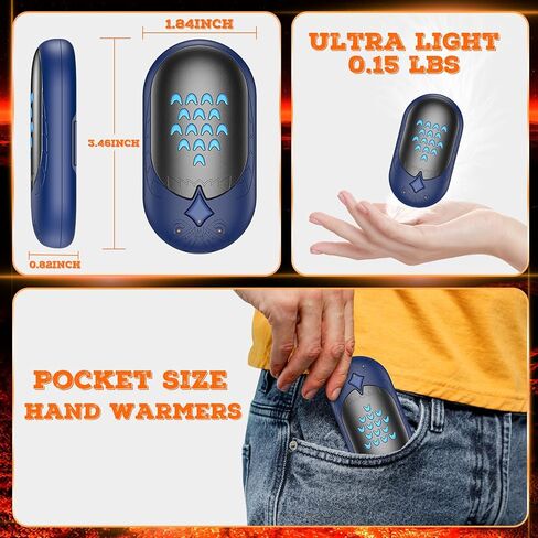 Hand Warmers Rechargeable Portable Reusable: Owl Hand Warmer 2 Pack 6000mAh 20 Hours Sided Heater Handwarmer Outdoor Golf Hunting Camping for Women Men Kids Winter Birthday Christmas New Year Gifts in Saudi Arabia