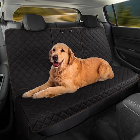 PETMAKER Dog Car Seat Cover for Back Seat - Water-Resistant Car Seat Protector for Cars, Trucks, and SUVs - Seat Cover Protects from Scratches, Mud, Pet Hair and Accidents - Car Accessories (Beige) in Saudi Arabia