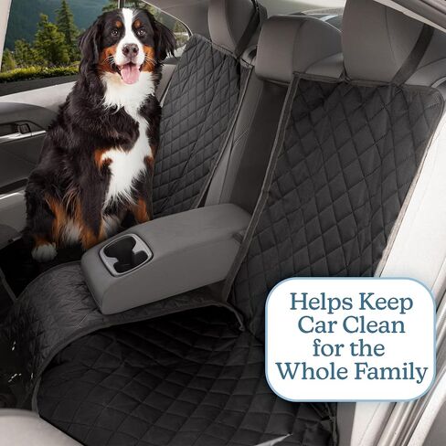 PETMAKER Dog Car Seat Cover for Back Seat - Water-Resistant Car Seat Protector for Cars, Trucks, and SUVs - Seat Cover Protects from Scratches, Mud, Pet Hair and Accidents - Car Accessories (Beige) in Saudi Arabia