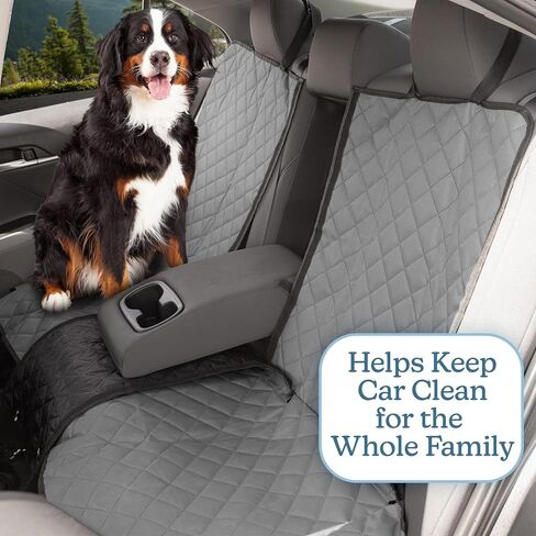 PETMAKER Dog Car Seat Cover for Back Seat - Water-Resistant Car Seat Protector for Cars, Trucks, and SUVs - Seat Cover Protects from Scratches, Mud, Pet Hair and Accidents - Car Accessories (Beige) in Saudi Arabia