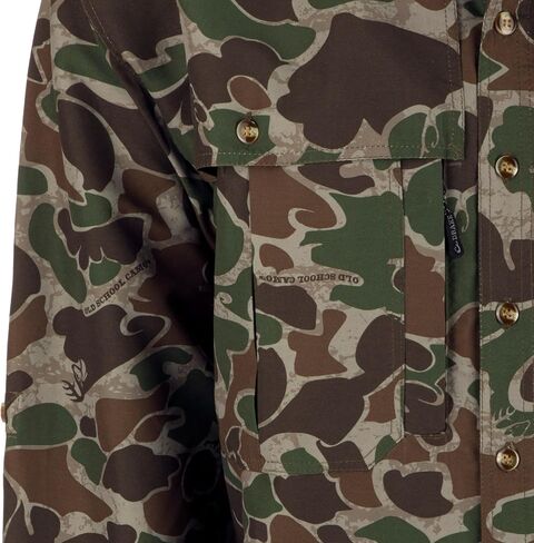 Drake Waterfowl Men's EST Camo Flyweight Wingshooter's Long Sleeve Shirt | Breathable Lightweight Hunting Shirt for Men in Saudi Arabia