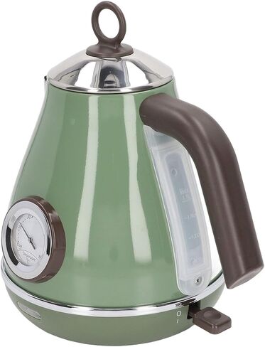 غلاية كهربائية CHICIRIS غلاية كهربائية سريعة الغليان 360 درجة قاعدة دوارة سهلة التشغيل قابس الاتحاد الأوروبي 220-240 فولت للاستخدام المنزلي (أخضر داكن) in Kuwait