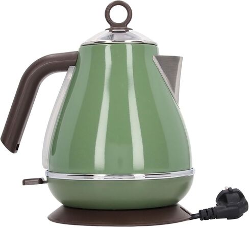 غلاية كهربائية CHICIRIS غلاية كهربائية سريعة الغليان 360 درجة قاعدة دوارة سهلة التشغيل قابس الاتحاد الأوروبي 220-240 فولت للاستخدام المنزلي (أخضر داكن) in Kuwait