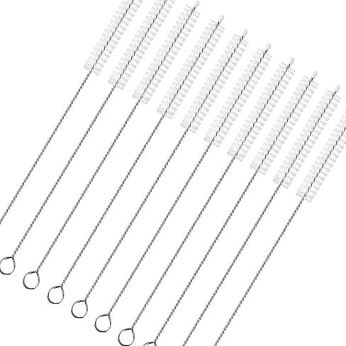 Drinking Straw Cleaner Brush Kit, 10-Pieces Pipe Cleaners, 8.2-inch Long Cleaning Brush for Tumbler, Sippy Cup, Water Bottle and Tube in Saudi Arabia