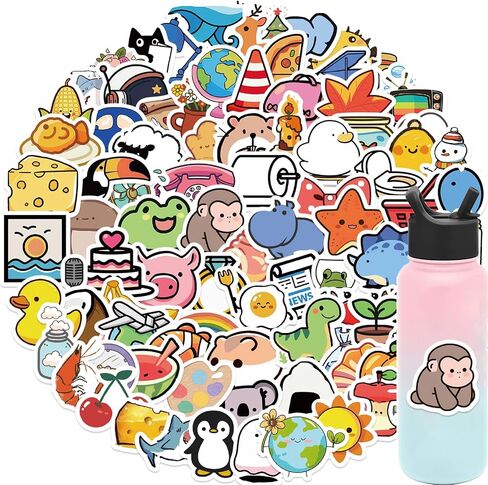 50pcs Love Heart Stickers for Teens Adults Kids Vinyl Waterproof Colorful Heart Decorative Stickers for Water Bottle, Laptop, Scrapbook, Journaling Supplies for Valentine's Day (HeartShaped) in Saudi Arabia