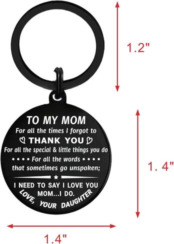Christmas Gifts for Mom - Mothers Day Gifts Keychain - Thank You Mom Key Chain Keyring in Kuwait