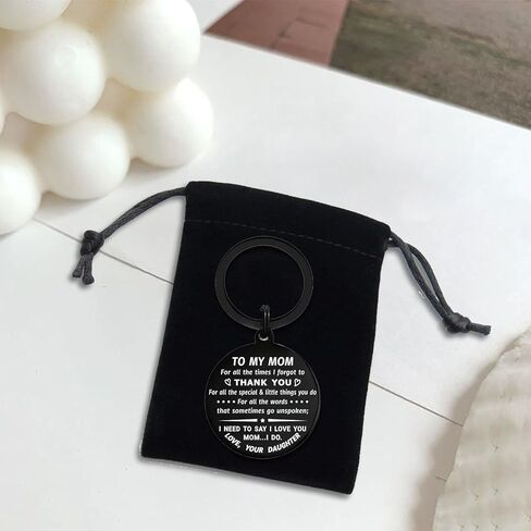 Christmas Gifts for Mom - Mothers Day Gifts Keychain - Thank You Mom Key Chain Keyring in Kuwait