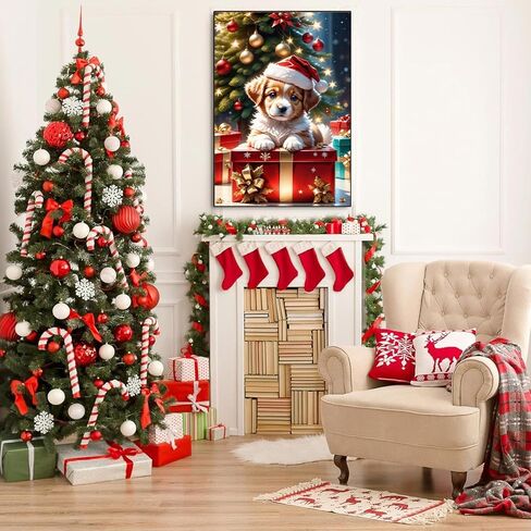 Christmas Diamond Art Kits for Adults-Christmas Gnome Adult Diamond Painting Kits,Christmas Gem Art for Adults for Gift and Home Decoration(12x16inch) in Kuwait
