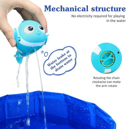 ألعاب حمام السباحة للقطط من وولفيد مع الأسماك، لعبة مياه القطط، حمام سباحة محمول للقطط، حمام سباحة كيتي مع ألعاب الأسماك التفاعلية، ألعاب تفاعلية للقطط الداخلية التي تشعر بالملل in Kuwait