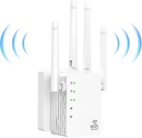 موسع واي فاي، معزز واي فاي بسرعة 1200 ميجابت في الثانية ثنائي النطاق (5 جيجا هرتز/2.4 جيجا هرتز)، معزز إشارة موسعات واي فاي للمنزل، مكرر واي فاي مع منفذ إيثرنت يغطي ما يصل إلى 12880 مترًا مربعًا. قدم و105 جهاز in Kuwait