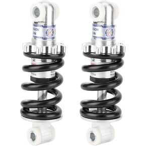 Qiilu Rear Shock Absorber, 2pcs 125mm 750LBS Rear Shock Damper Fits for ATV Go-Kart Scooter 49cc