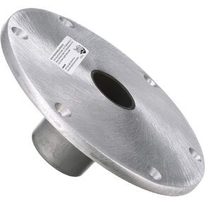 Attwood SP-67904 Swivl-Eze Lock'N-Pin Aluminum 1.77 Series Snap-Lock 9-Inch Boat Seat Round Base Plate