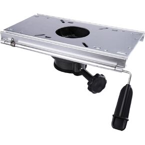 Aluminum Fore & AFT Seat Slide with Locking Seat Mount，Fit 2 7/8-Inch Diameter Pedestal.