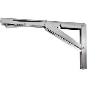 MARINE CITY Newest Stainless Steel Table Bracket Long Release Arm 12 Inches for Marines – Boats – Folding Tables – Shelves – Storage Racks (Pack of 1)