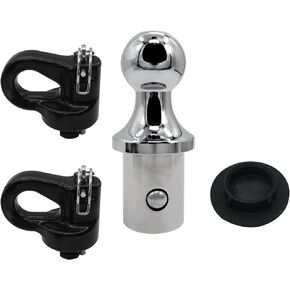 60618 Puck System Towing Gooseneck Trailer Hitch Ball Kit for 2013-2021 Dodge Ram 2500 Dodge Ram 3500 2-5/16 Inch for Truck Bed with 2 Gooseneck Safety Chain Anchors 30000 lbs GTW/ 7500 lbs VTW