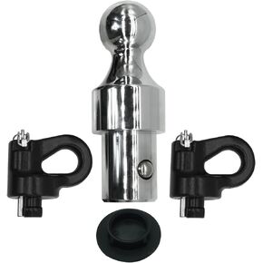60618 Puck System Towing Gooseneck Trailer Hitch Ball Kit for 2013-2021 Dodge Ram 2500 Dodge Ram 3500 2-5/16 Inch for Truck Bed with 2 Gooseneck Safety Chain Anchors 30000 lbs GTW/ 7500 lbs VTW