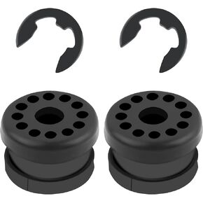 2PCS Transfer Case Shift Linkage Bushings with 2PCS E-clips,Shifter Bushing Kit Replacement OEM#68078974AA 68078975AA,Shift Linkage Repair Kit Compatible with Dodge Ram