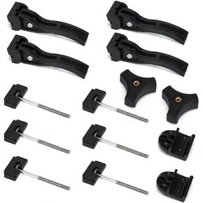 Truck Tonneau Cover Replacement Installation Accessory for Hard Tri-fold Tonneau Cover Include Rear Clamp Front Clamp T-Bolts