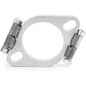 Flange Replacement, 2.5in 63mm Steel Flange Replacement Flat Oval Split Repair Flange Replacement Accessory Flange Connection Kit Exhaust Repair Replacement Flange