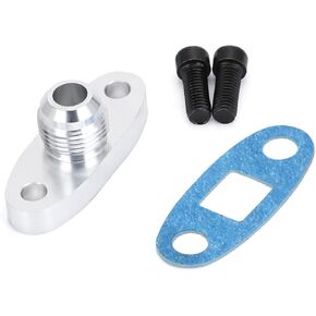 PTNHZ AN10 Male Turbo Oil Feed Inlet Flange Adapter Kit w/Gasket For For T3 T4 T04 GT30-GT55