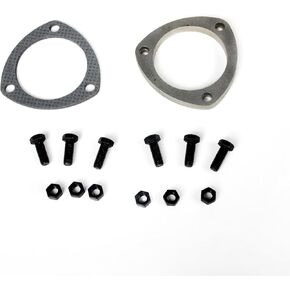 Adapts Collector Extensions and Reducers, 3-Bolt Exhaust Flange Connection Kit, Includes Flange, Gaskets and Bolts, Fit 3.0"OD Pipe, Easy Installation in Kuwait