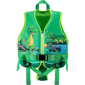 Jurmickey Toddler Swim Vest, Kids Swim Vest for Toddlers, Toddler Floaties 20-60 lbs with Adjustable Safety Strap, S-XL for 2-9 Years Old Boys and Girls in Kuwait