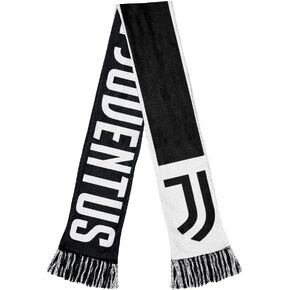 Icon Sports Juventus Reversible Soccer Scarf in Black, One Size, (JV21SC)