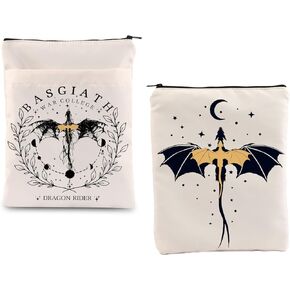 BLUPARK FW Book Sleeve Dragons Gifts Dragon Riders Book Gifts FW Book Merch Dragons Lover Book Gifts Dark Romance Reader Gift (dragon rider BS)