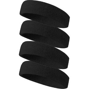 Tanluhu Sweatbands Sport Headbands for Men & Women,Terry Cloth Sweat Band for Tennis, Running, Basketball, Working Out, Execise - Athletic Sweat Cotton Headband Outdoor