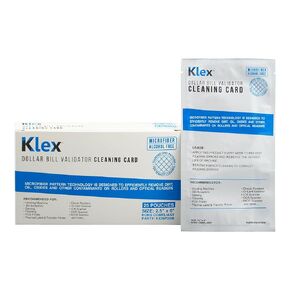 Klex Microfiber POS Label Thermal Printer Cleaning Card 3 x 6 IPA-Free 25 Cards