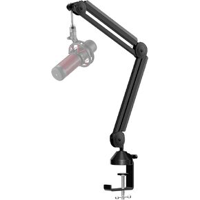 InnoGear Microphone Boom Arm, Mic Stand Desk with Cable Management Microphone Arm Stand for HyperX QuadCast SoloCast Blue Yeti Snowball Fifine Shure SM7B