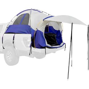uxcell Pickup Truck Tent 6.4-6.7 FT, Waterproof P3000mm 2-Person Double Layer Truck Bed Camping Tent with Expandable Awning, Rainfly, Storage Bag Included