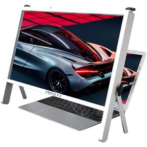 3D 21 Inch Laptop Computer Screen Magnifier, Laptop Computer Screen Magnifier Expanders Bracket Magnifiers Ultra-Clear Projector Screen Magnifying, Portable Amplifier Desktop (Color : White, Size :