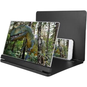 Screen Magnifier for Smartphone, Mobile Phone Magnifier Screen Expanders for Movies, Videos, and Gaming, Foldable Phone Stand with Screen Amplifier