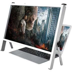 3D Laptop Screen Magnifier 2023 Newest Version, Compatible with 15/16/17/18/20 Inch Mobile Phone, Tablet, Laptop; HD Desktop Screen Magnifying Glass (Color : White)