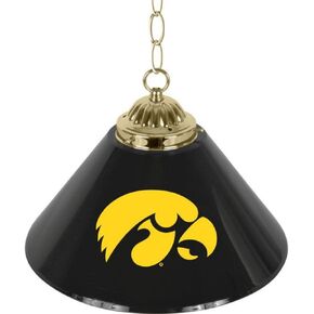 NCAA University of Iowa Single Shade Gameroom Lamp, 14"
