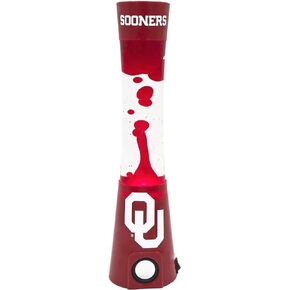 Sporticulture 2-in-1 Team Magma Lamp with Built-in Bluetooth Speaker - 16.5" Team Magma Lamp with Standard Outlet Connection and 30-Watt Bulb (Included) - Oklahoma Sooners