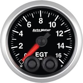 Auto Meter 5646 Elite 2-1/16" 0-1600 Degree Fahrenheit Exhaust Gas Temperature Pressure Gauge