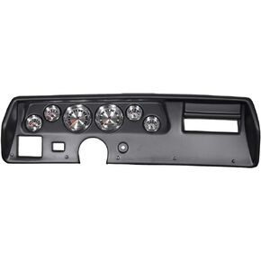 Auto Meter 7025 Complete 6 pc Gauge Kit 1970-1972 Chevelle SS, El Camino, Monte, American Muscle, Brushed Steel Look