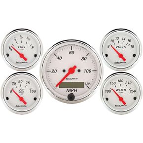 Auto Meter 1302 Arctic White Street Rod Kit