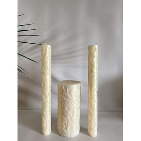 Unity Candle Set for Wedding - Wedding Unity Set for Reception and Ceremony - Candle Sets - 6 Inch Pillar and 2 * 10 Inch Tapers