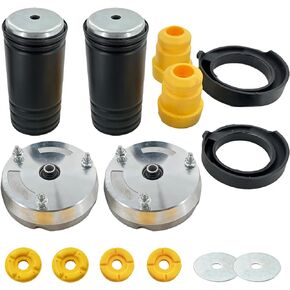 14PCS Front Strut Shock Mount Upper Lower Support and Bump Stops Kits Replacement Compatible with BMW X5 E70 X6 E71, 31336788776, 31336774738, 31336776391