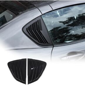 Car Rear Side Window Louvers for Mazda MX-5 ND 2015-2023 Triangular Window Glass Blinds Exterior Accessories (Only Fit Hardtop Version) (Carbon Fiber)