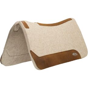 Weaver Leather Large Pony Wool Blend Felt Saddle Pad, 1 Count (Pack of 1), Tan