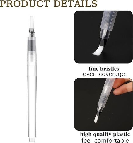 6 Pcs Letter Sealer Stamp Moistener Envelopes Sealer Pencil Style Envelope Moistener with Nylon Brush Head Stamp Mailing Envelope Licker for Office Classroom, Clear in Saudi Arabia